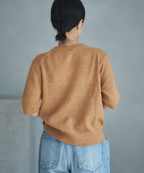 plage（プラージュ）の「Mohair Mix Hansode カーディガン（カーディガン/ボレロ・レディース・ブラック/キャメル・FREE）」の17枚目の写真