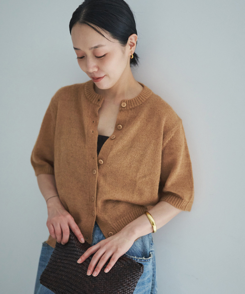 plage（プラージュ）の「Mohair Mix Hansode カーディガン（カーディガン/ボレロ・レディース・ブラック/キャメル・FREE）」の19枚目の写真