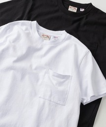 【75】【NUTMEG MILLS/ナツメグ・ミルズ】ヘビーウェイト USAコットン 無地 ポケット クルーネックTシャツ/レギュラーシルエット