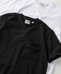 NutmegMills | 【75】【NUTMEG MILLS/ナツメグ・ミルズ】ヘビーウェイト USAコットン 無地 ポケット クルーネックTシャツ/レギュラーシルエット(Tシャツ/カットソー)