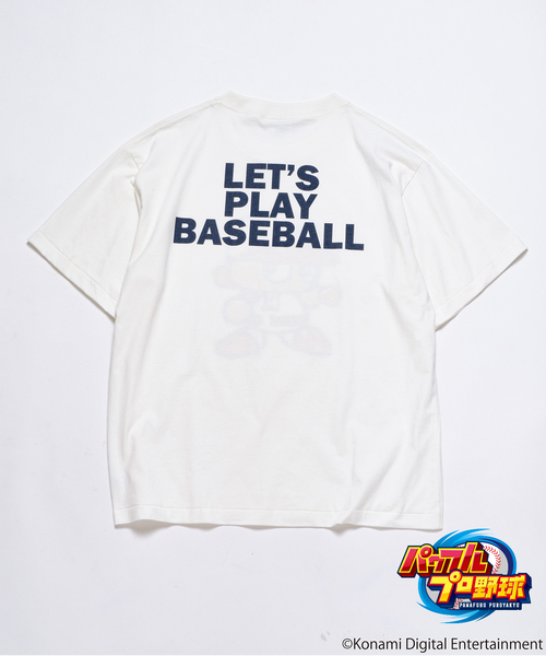 JOURNAL STANDARD relume(ジャーナルスタンダード レリューム)の「パワプロくん 別注 ”PLAY BASEBALL” プリントTシャツ(Tシャツ/カットソー・メンズ・ホワイト・LARGE/MEDIUM)」の2枚目の写真