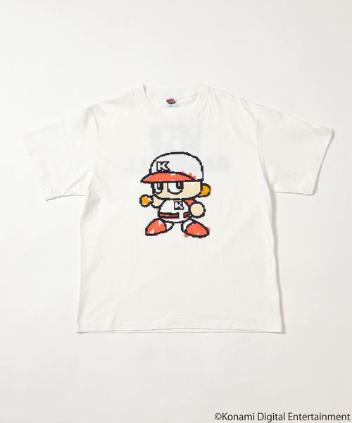 JOURNAL STANDARD relume(ジャーナルスタンダード レリューム)の「パワプロくん 別注 ”PLAY BASEBALL” プリントTシャツ(Tシャツ/カットソー・メンズ・ホワイト・LARGE/MEDIUM)」の4枚目の写真