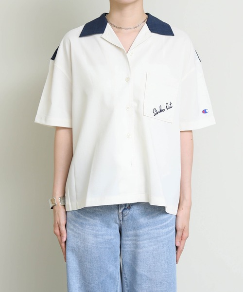Re Fiina（フィーナ）の「ＢＯＷＬＩＮＧ　シャツ（シャツ/ブラウス・レディース・オフホワイト・M）」の10枚目の写真