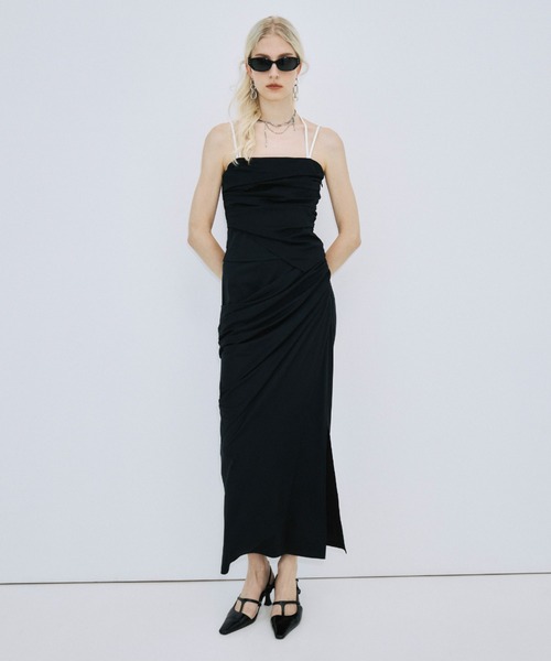 JOSE MOON（ジョゼムーン）の「DRAPE CUT SKIRT/ドレープカットスカート（スカート・レディース・ブラック/ブラウン・38/36）」の12枚目の写真