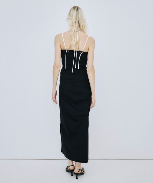 JOSE MOON（ジョゼムーン）の「DRAPE CUT SKIRT/ドレープカットスカート（スカート・レディース・ブラック/ブラウン・38/36）」の9枚目の写真