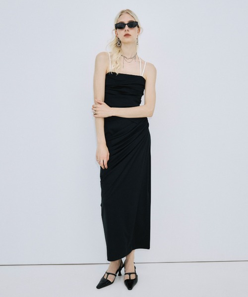 JOSE MOON（ジョゼムーン）の「DRAPE CUT SKIRT/ドレープカットスカート（スカート・レディース・ブラック/ブラウン・38/36）」の11枚目の写真