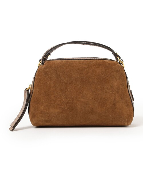 Demi-Luxe BEAMS(デミルクス ビームス)の「GIANNI CHIARINI / スエード ALIFA レザー ショルダーバッグ S(トートバッグ・レディース・ブラック/ライトブラウン・ONE SIZE)」の2枚目の写真