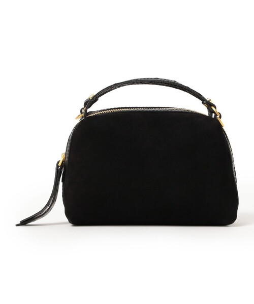 Demi-Luxe BEAMS(デミルクス ビームス)の「GIANNI CHIARINI / スエード ALIFA レザー ショルダーバッグ S(トートバッグ・レディース・ブラック/ライトブラウン・ONE SIZE)」の1枚目の写真