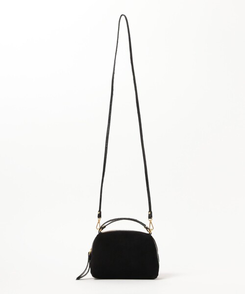 Demi-Luxe BEAMS(デミルクス ビームス)の「GIANNI CHIARINI / スエード ALIFA レザー ショルダーバッグ S(トートバッグ・レディース・ブラック/ライトブラウン・ONE SIZE)」の4枚目の写真