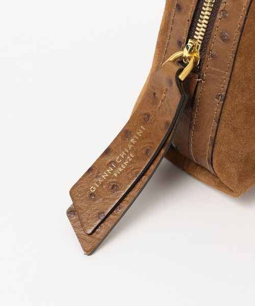 Demi-Luxe BEAMS(デミルクス ビームス)の「GIANNI CHIARINI / スエード ALIFA レザー ショルダーバッグ S(トートバッグ・レディース・ブラック/ライトブラウン・ONE SIZE)」の12枚目の写真