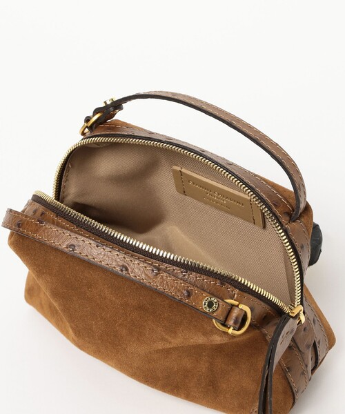 Demi-Luxe BEAMS(デミルクス ビームス)の「GIANNI CHIARINI / スエード ALIFA レザー ショルダーバッグ S(トートバッグ・レディース・ブラック/ライトブラウン・ONE SIZE)」の10枚目の写真
