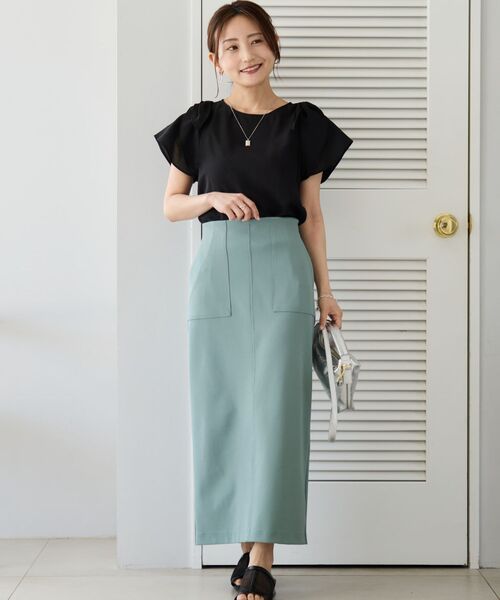 COHINA（コヒナ）の「フレアーリボンブラウス 【低身長・小柄女性】（シャツ/ブラウス・レディース・ブラック/イエロー/オフホワイト・ONE SIZE）」の22枚目の写真
