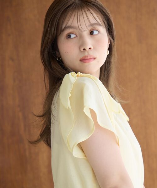 COHINA（コヒナ）の「フレアーリボンブラウス 【低身長・小柄女性】（シャツ/ブラウス・レディース・ブラック/イエロー/オフホワイト・ONE SIZE）」の15枚目の写真