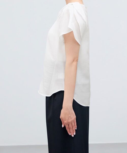 COHINA（コヒナ）の「フレアーリボンブラウス 【低身長・小柄女性】（シャツ/ブラウス・レディース・ブラック/イエロー/オフホワイト・ONE SIZE）」の13枚目の写真