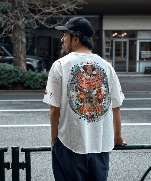 NATAL DESIGN(ネイタルデザイン)の「GRAVITY TRIP TEE(Tシャツ/カットソー・メンズ・ホワイト/ブラック・SMALL/MEDIUM/LARGE)」の2枚目の写真