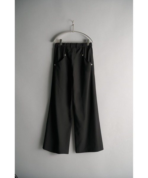 CONZ(コンズ)の「double pleated wide leg trousers/シーズンレス/ワイドスラックス/CONZ/夏服(スラックス・メンズ・ストライプ/グレー/ブラック・2/1/3)」の19枚目の写真