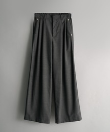 JIEDA（ジエダ）の「double pleated wide leg trousers/シーズンレス/ワイドスラックス/CONZ（スラックス）」