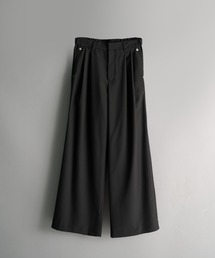 NVRFRGT（ネヴァーフォーゲット）の「double pleated wide leg trousers/シーズンレス/ワイドスラックス/CONZ（スラックス）」