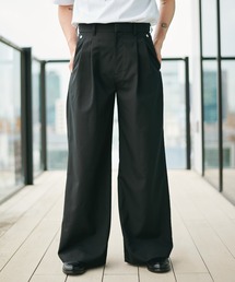 JIEDA（ジエダ）の「double pleated wide leg trousers/シーズンレス/ワイドスラックス/CONZ（スラックス）」