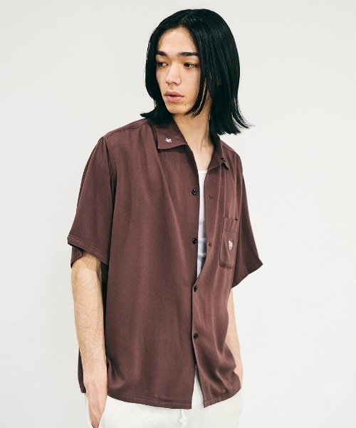 TOWNCRAFT（タウンクラフト）の「TOWNCRAFT / 50S EMBROIDERY S/S SHIRT（シャツ/ブラウス・メンズ・ブラック/ブラウン・LARGE/MEDIUM/SMALL）」の22枚目の写真