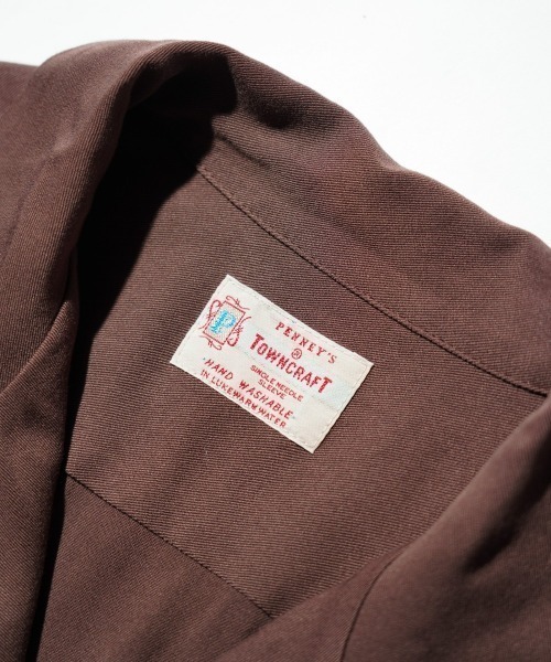 TOWNCRAFT（タウンクラフト）の「TOWNCRAFT / 50S EMBROIDERY S/S SHIRT（シャツ/ブラウス・メンズ・ブラック/ブラウン・LARGE/MEDIUM/SMALL）」の10枚目の写真