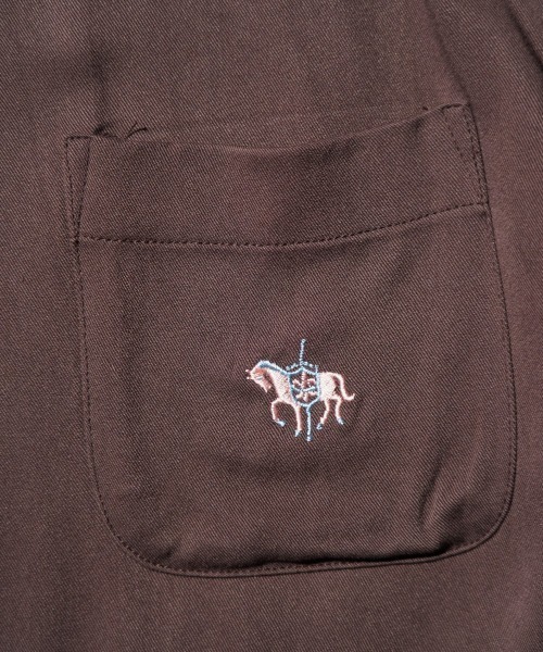 TOWNCRAFT（タウンクラフト）の「TOWNCRAFT / 50S EMBROIDERY S/S SHIRT（シャツ/ブラウス・メンズ・ブラック/ブラウン・LARGE/MEDIUM/SMALL）」の13枚目の写真