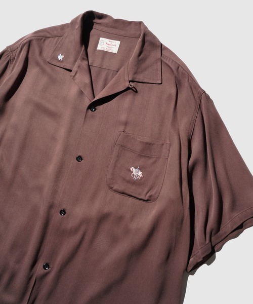 TOWNCRAFT（タウンクラフト）の「TOWNCRAFT / 50S EMBROIDERY S/S SHIRT（シャツ/ブラウス・メンズ・ブラック/ブラウン・LARGE/MEDIUM/SMALL）」の18枚目の写真