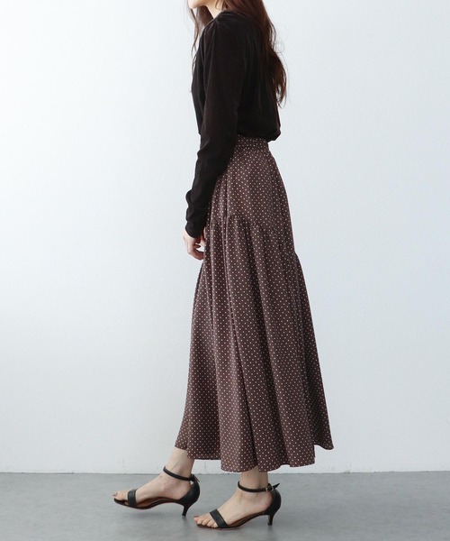 Jines(ジネス)の「シアーベロアロングTシャツ(Tシャツ/カットソー・レディース・ブラック/モカ/ホワイト・38)」の15枚目の写真