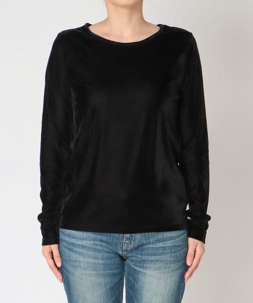 Jines(ジネス)の「シアーベロアロングTシャツ(Tシャツ/カットソー・レディース・ブラック/モカ/ホワイト・38)」の19枚目の写真