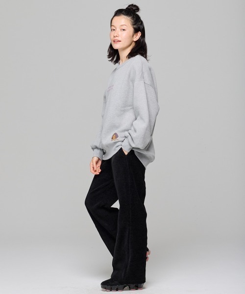 KRIFF MAYER Lady's Collection（クリフメイヤーレディースコレクション）の「ベロア風柔らかパンツ（その他パンツ・レディース・ボルドー/ブラック・LARGE/MEDIUM）」の7枚目の写真