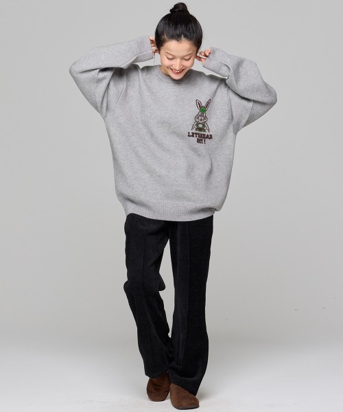 KRIFF MAYER Lady's Collection（クリフメイヤーレディースコレクション）の「ベロア風柔らかパンツ（その他パンツ・レディース・ボルドー/ブラック・LARGE/MEDIUM）」の11枚目の写真
