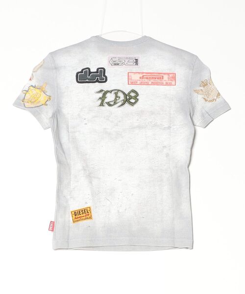 DIESEL(ディーゼル)の「ウィメンズ 半袖トップ T-ELE-LONG-AA2(Tシャツ/カットソー・レディース・ホワイト系その他・SMALL/MEDIUM/X-SMALL/X-LARGE/LARGE)」の3枚目の写真