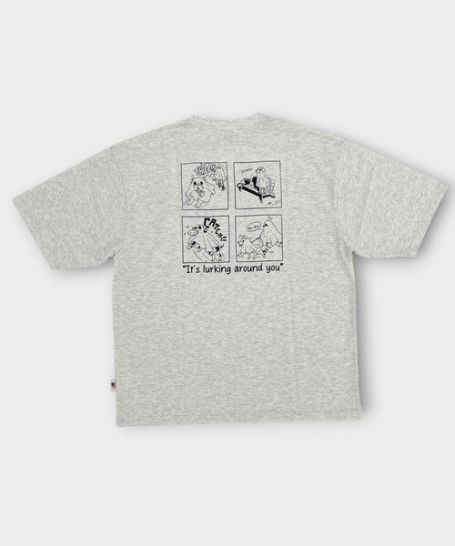 FREDY MAC(フレディーマック)の「【FREDYMAC/フレディマック】度詰め天竺アニマル刺繍TEE(Tシャツ/カットソー・メンズ・アイボリー/ブラック/ホワイト・L/M)」の3枚目の写真