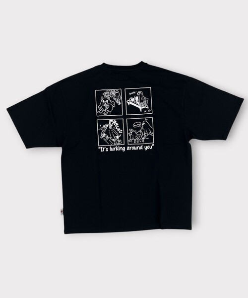 FREDY MAC(フレディーマック)の「【FREDYMAC/フレディマック】度詰め天竺アニマル刺繍TEE(Tシャツ/カットソー・メンズ・アイボリー/ブラック/ホワイト・L/M)」の1枚目の写真