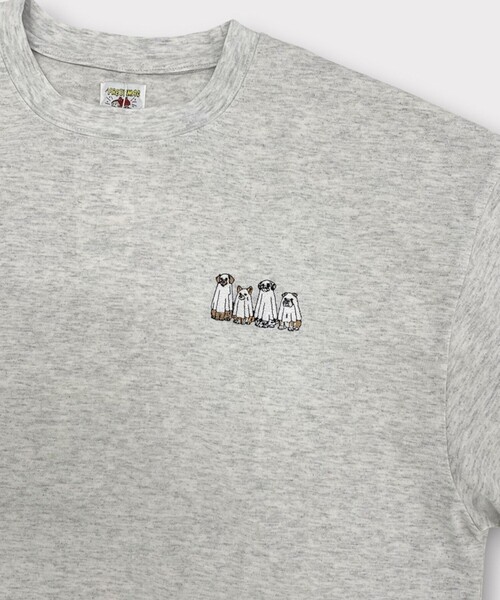 FREDY MAC(フレディーマック)の「【FREDYMAC/フレディマック】度詰め天竺アニマル刺繍TEE(Tシャツ/カットソー・メンズ・アイボリー/ブラック/ホワイト・L/M)」の9枚目の写真