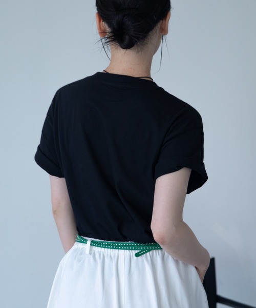 VACANCY(ヴァカンシー)の「配色メッセージBIG Tシャツ(Tシャツ/カットソー・レディース・ブラック/ホワイト/グレー・FREE)」の5枚目の写真