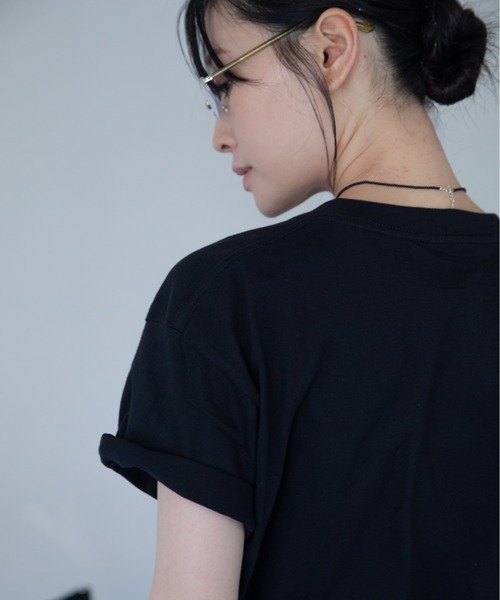 VACANCY(ヴァカンシー)の「配色メッセージBIG Tシャツ(Tシャツ/カットソー・レディース・ブラック/ホワイト/グレー・FREE)」の4枚目の写真