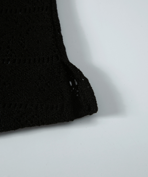 ASON（アズオン）の「WAVY LACE TOP / BLACK（その他トップス・レディース・その他・FREE）」の6枚目の写真