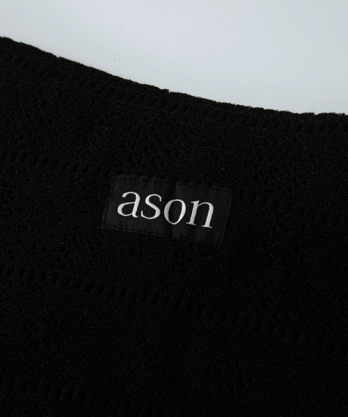 ASON（アズオン）の「WAVY LACE TOP / BLACK（その他トップス・レディース・その他・FREE）」の7枚目の写真