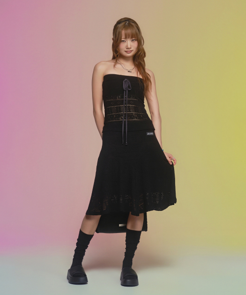 ASON（アズオン）の「WAVY LACE TOP / BLACK（その他トップス・レディース・その他・FREE）」の12枚目の写真