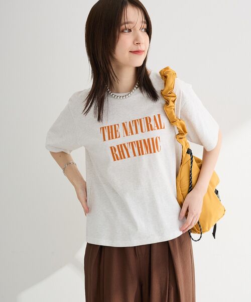 Green Parks(グリーンパークス)の「フロッキーロゴTシャツ(Tシャツ/カットソー・レディース・オフホワイト/ブラウン/ホワイト系その他・FREE)」の21枚目の写真