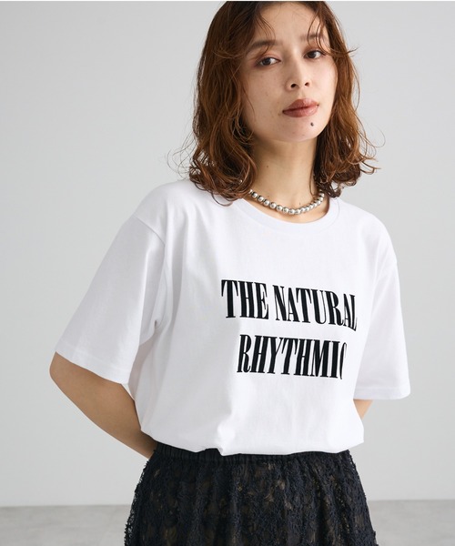 Green Parks(グリーンパークス)の「フロッキーロゴTシャツ(Tシャツ/カットソー・レディース・オフホワイト/ブラウン/ホワイト系その他・FREE)」の2枚目の写真