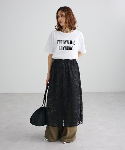 Green Parks(グリーンパークス)の「フロッキーロゴTシャツ(Tシャツ/カットソー・レディース・オフホワイト/ブラウン/ホワイト系その他・FREE)」の15枚目の写真