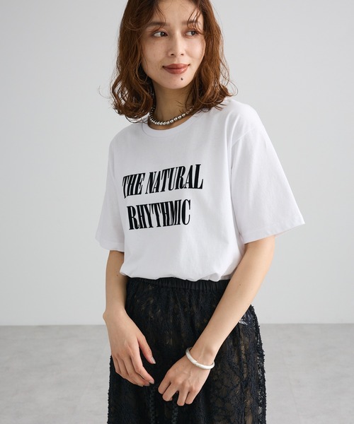 Green Parks(グリーンパークス)の「フロッキーロゴTシャツ(Tシャツ/カットソー・レディース・オフホワイト/ブラウン/ホワイト系その他・FREE)」の19枚目の写真