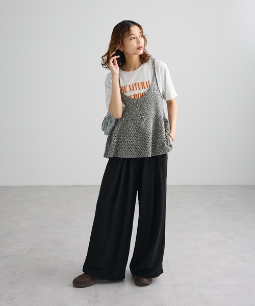Green Parks(グリーンパークス)の「フロッキーロゴTシャツ(Tシャツ/カットソー・レディース・オフホワイト/ブラウン/ホワイト系その他・FREE)」の13枚目の写真
