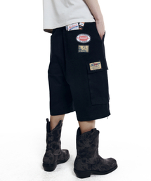 AAKAM | Patch Cargo Bermuda Pants (Black)(その他パンツ)
