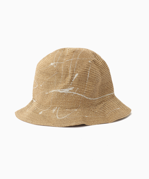 INFIELDER DESIGN(インフィールダーデザイン)の「INFIELDER DESIGN / インフィールダーデザイン PAPER HAT(ハット・メンズ・ホワイト/キャメル・FREE)」の4枚目の写真