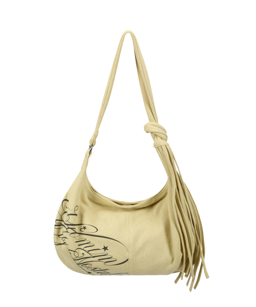 YEOMIMの「letter fringe bag (banana)(ショルダーバッグ・レディース・その他・FREE)」の4枚目の写真