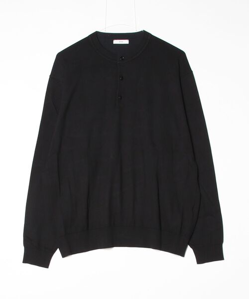 ATON（エイトン）の「【ATON】 SMOOTH SUVIN（Tシャツ/カットソー・メンズ・ブルー/ブラック・4）」の5枚目の写真