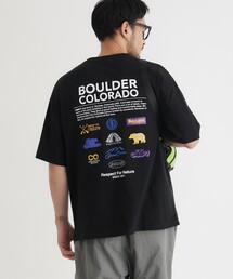 CAMP7 バックロゴプリントTシャツ